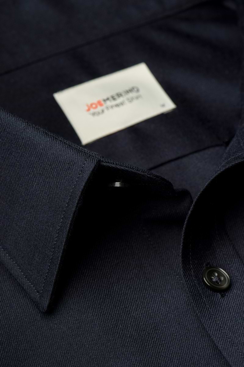 Brushed Woven Shirt Deep Navy