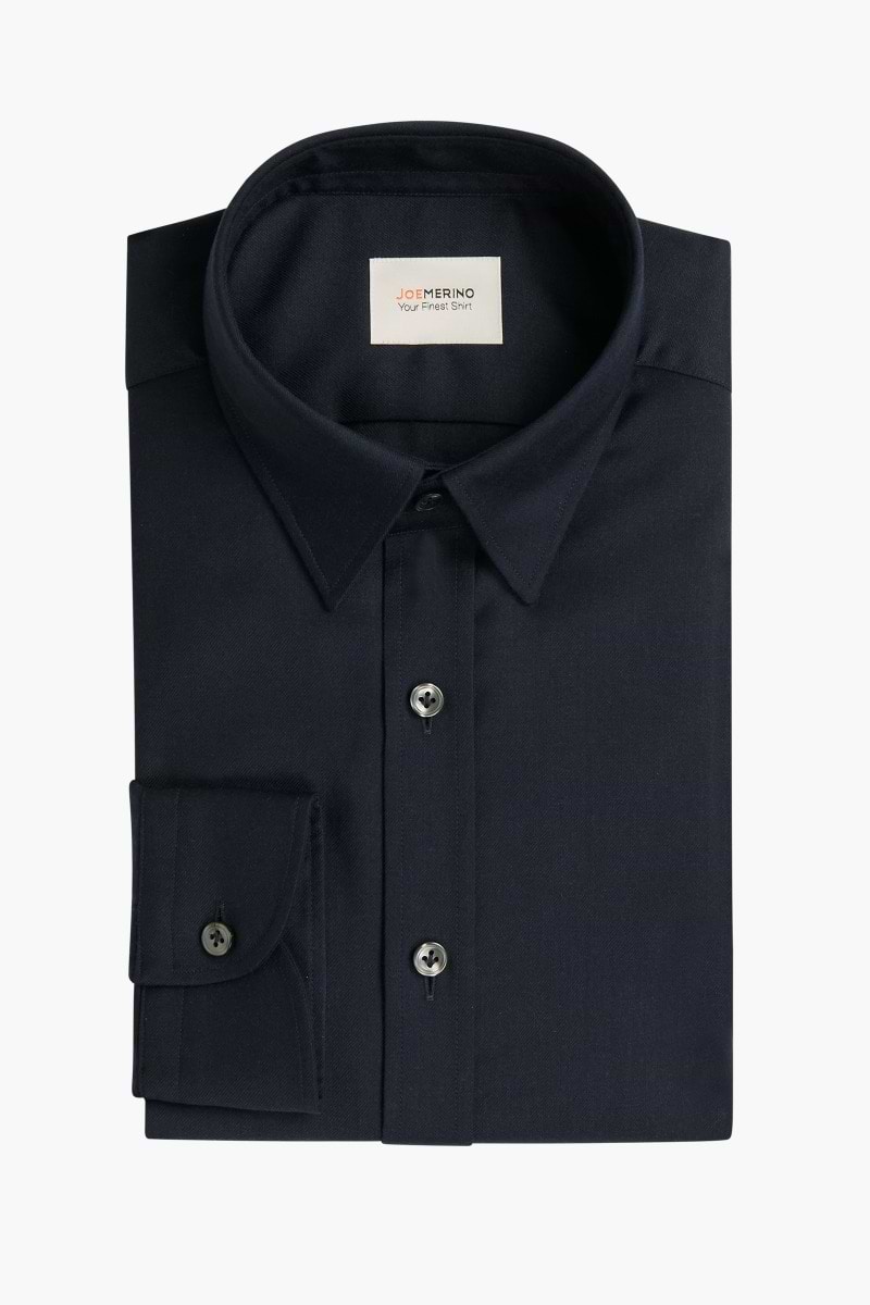 Brushed Woven Shirt Deep Navy