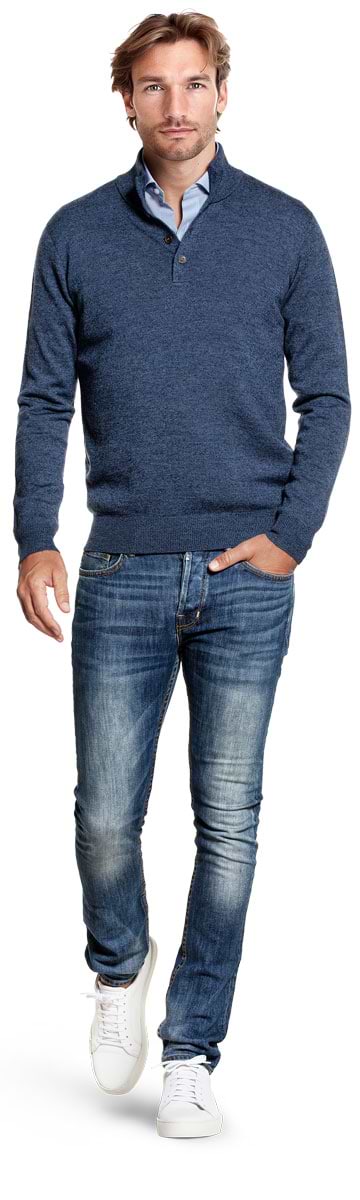 Joe Button 3D Coastal Blue