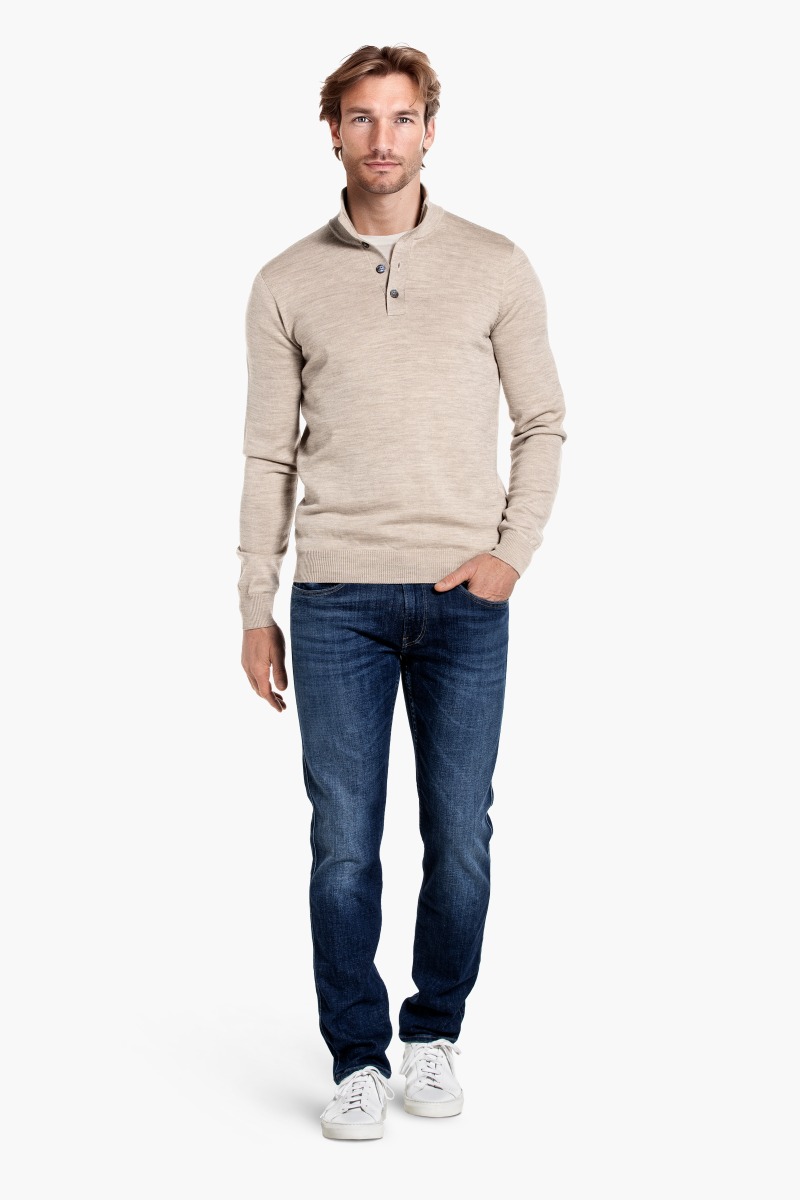 Button Easy Fit Desert Beige
