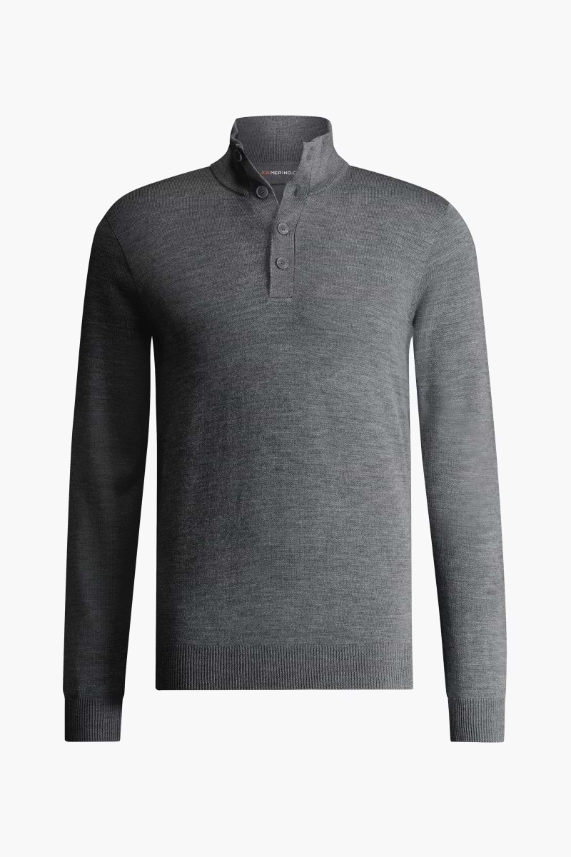 Button Easy Fit Harvard Grey