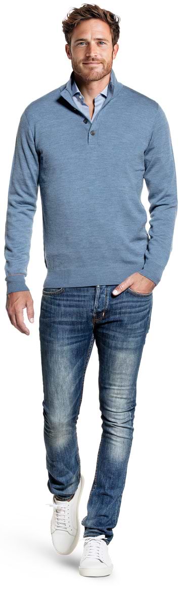 Joe Button 3D Ice Blue