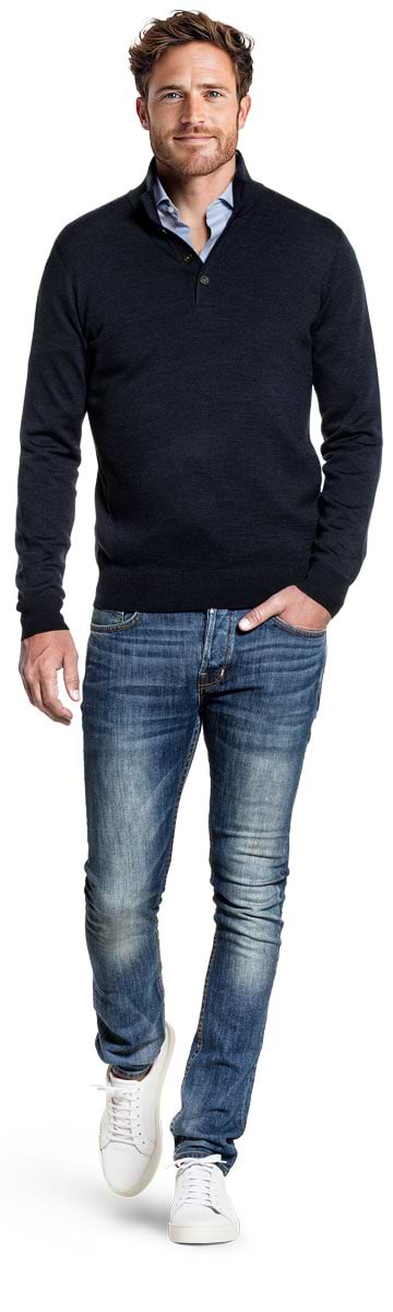 Joe Button 3D True Navy