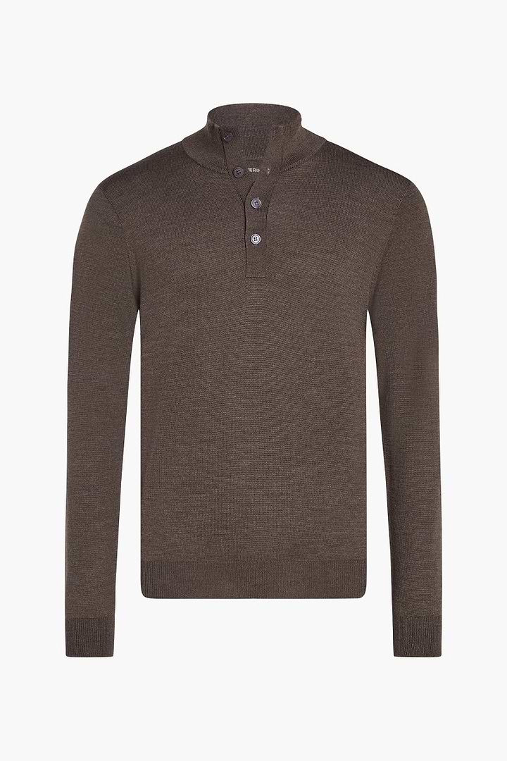Button Easy Fit Tobacco Brown - Base Image