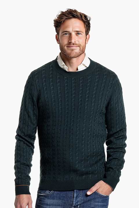 Jersey De Lana Merino Para Hombre - Diseño Celtic Trinity Knot - 100% Lana Irlandés (Carbón, XXL)