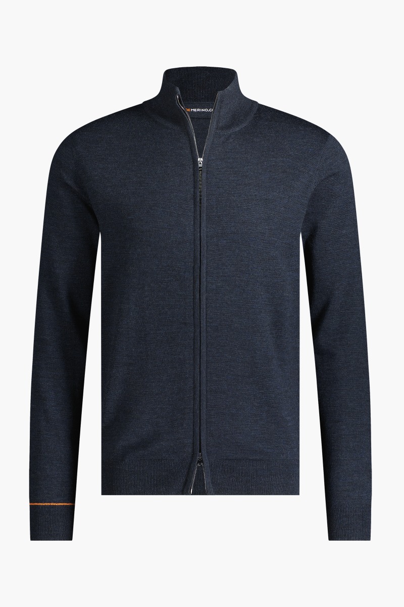 Joe Cardigan 2-Way Zip Blue Whale