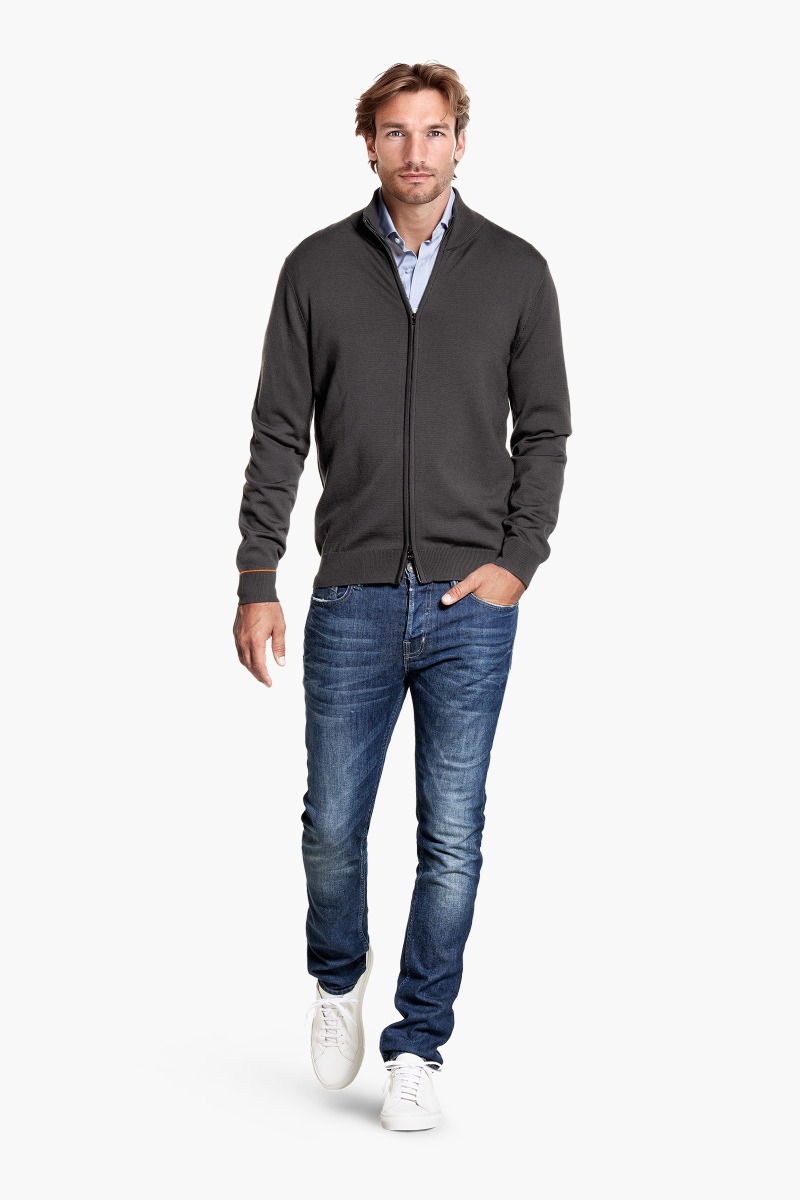Joe Cardigan 2-Way Zip Bold Eagle