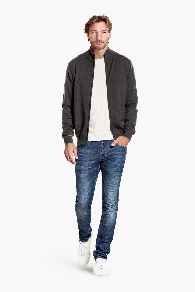 Joe Cardigan 2-Way Zip Bold Eagle