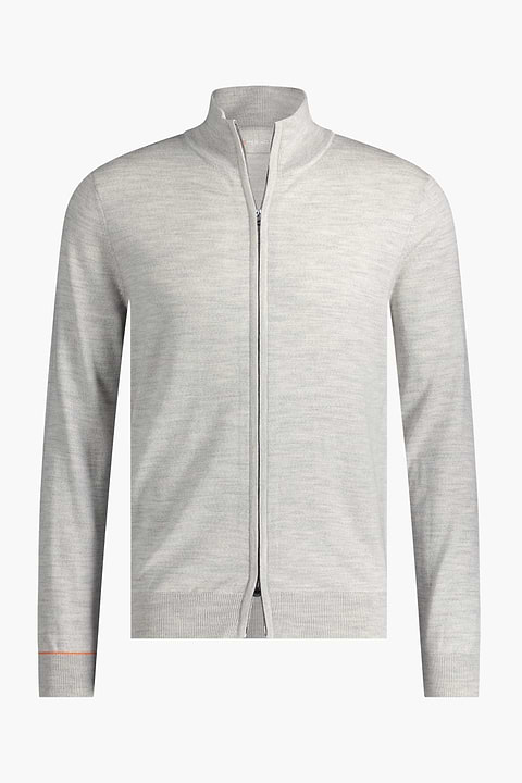 Joe Cardigan 2-Way Zip Dover Grey - Base Image
