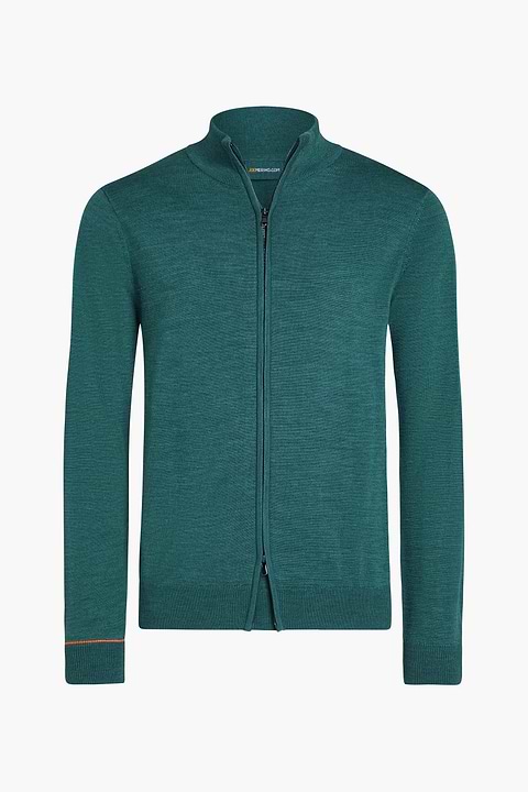 Cardigan 2-Way Zip Kingfisher Petrol - Base Image