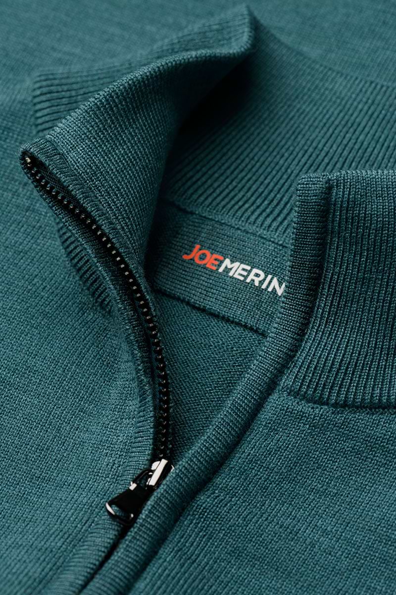 Cardigan 2-Way Zip Kingfisher Petrol