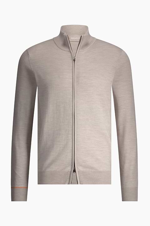 Cardigan 2-Way Zip Limestone Beige - Base Image