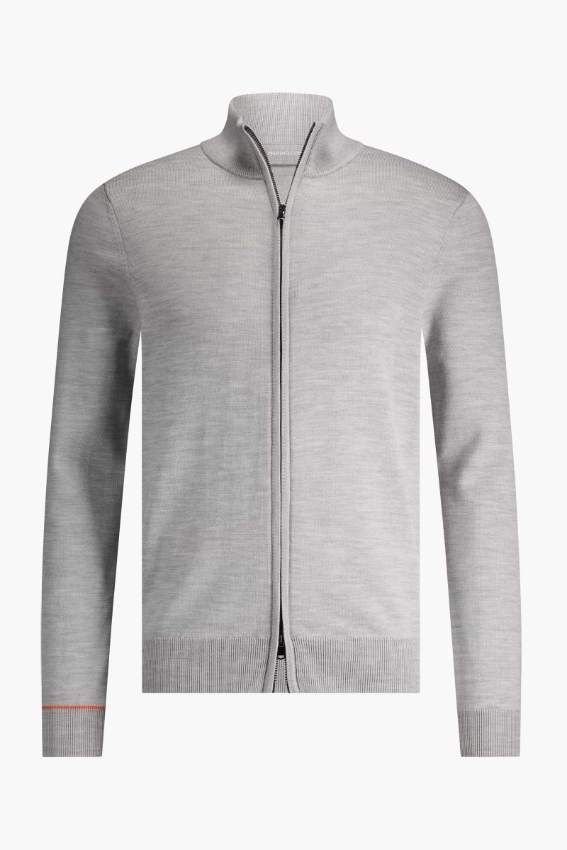 Cardigan 2-Way Zip Limestone Grey