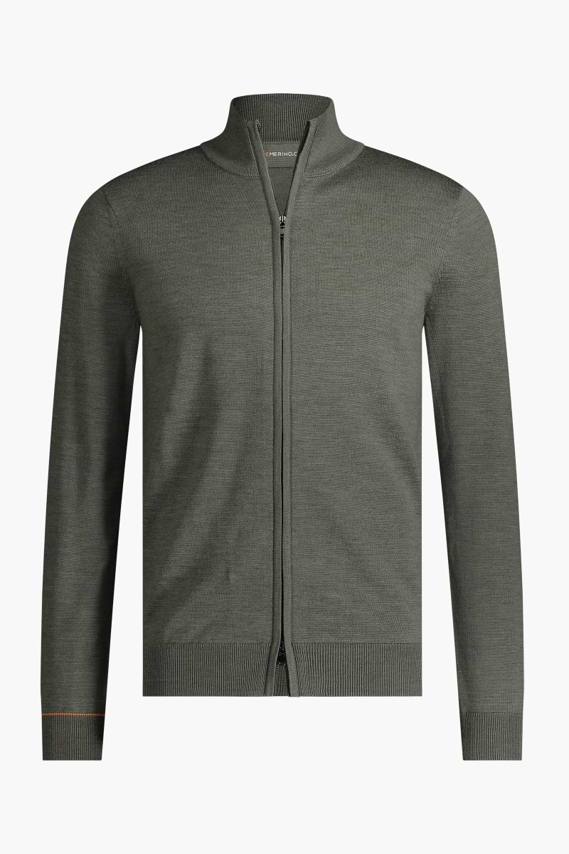 Joe Cardigan 2-Way Zip Million Dollar Green