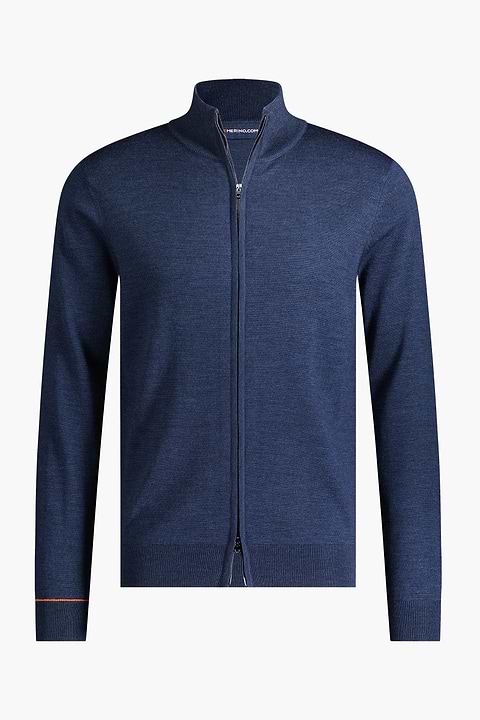 Joe Cardigan 2-Way Zip Summernight Navy - Base Image