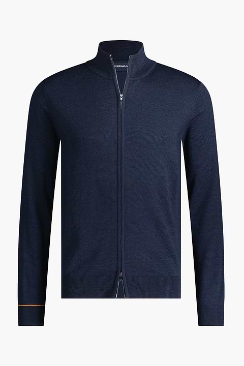 Joe Cardigan 2-Way Zip True Navy - Base Image