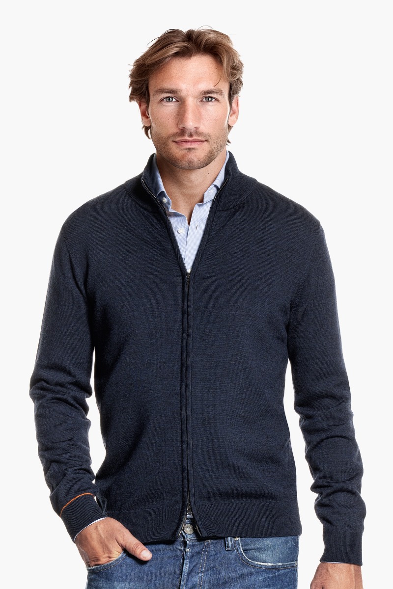 Joe Cardigan 2-Way Zip True Navy