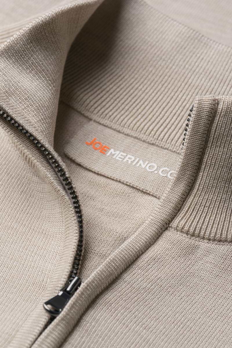 Cardigan 2-Way Zip Limestone Beige