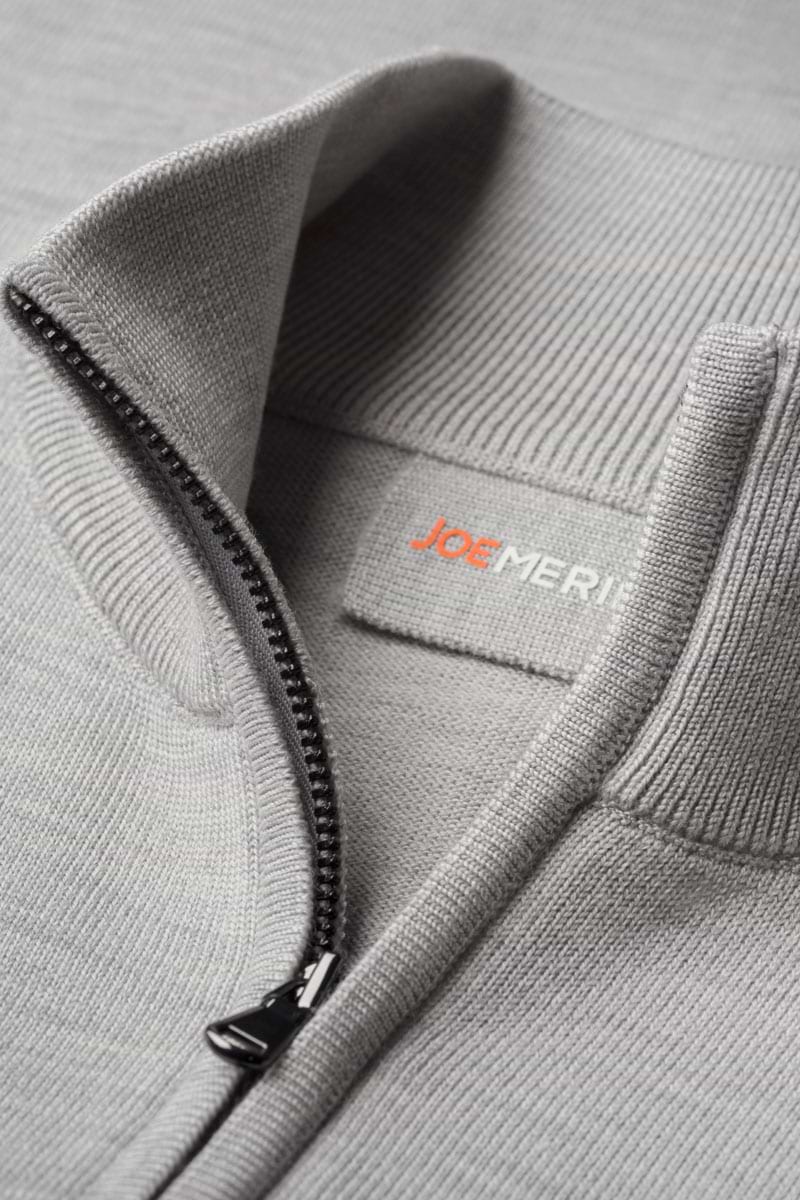 Cardigan 2-Way Zip Limestone Grey