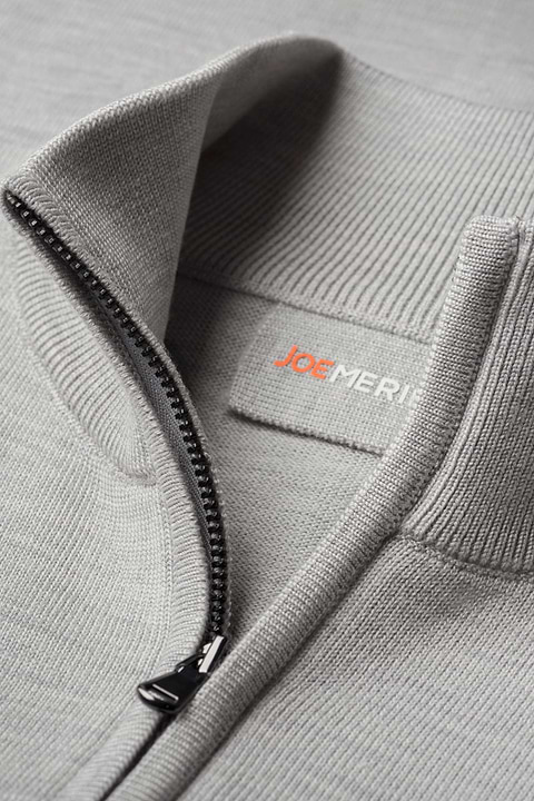 Cardigan 2-Way Zip Limestone Grey - Base Image