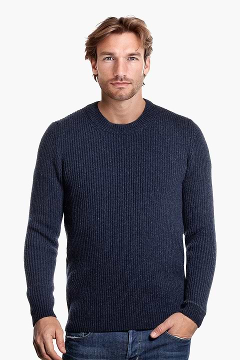 Circular Crew Mix Navy - Base Image