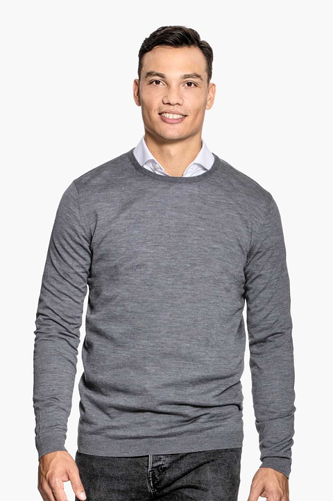Classic Crew Extra Long Harvard Grey - Base Image