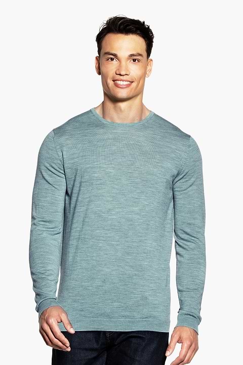 Classic Crew Extra Long Mythos Blue  - Base Image