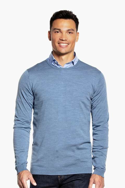 Classic Crew Extra Long Ice Blue - Base Image