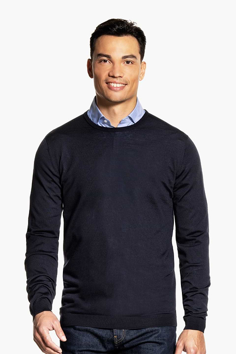 Classic Crew Extra Long Very Dark Navy - Base Image