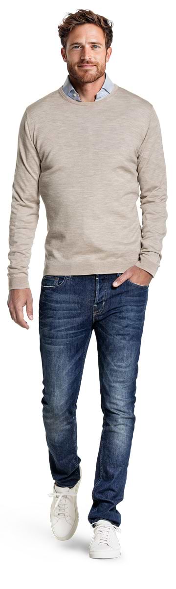 Classic Crew Limestone Beige