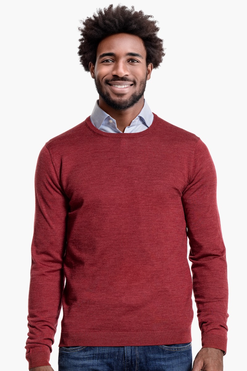 Classic Crew Coral Red