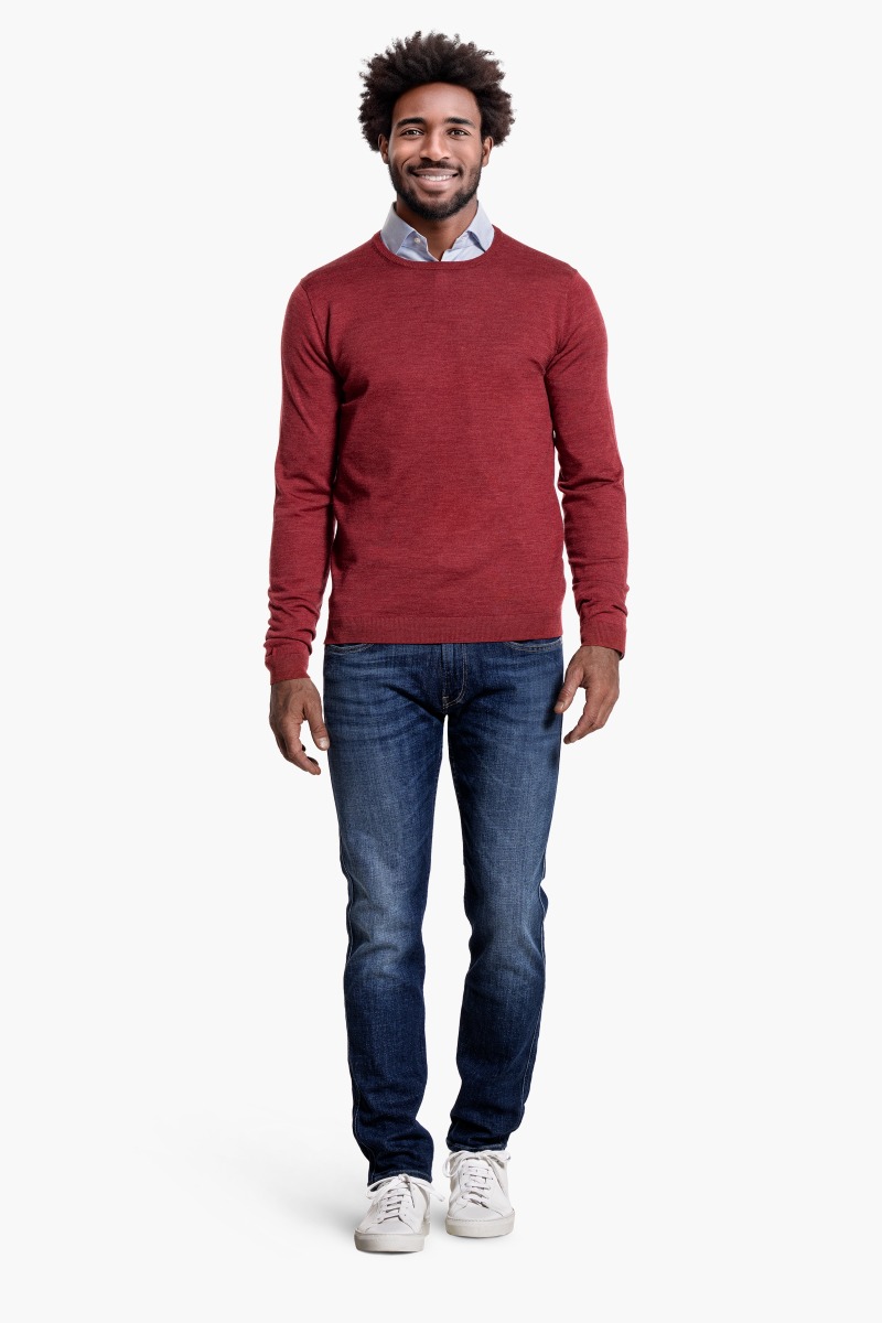 Classic Crew Coral Red