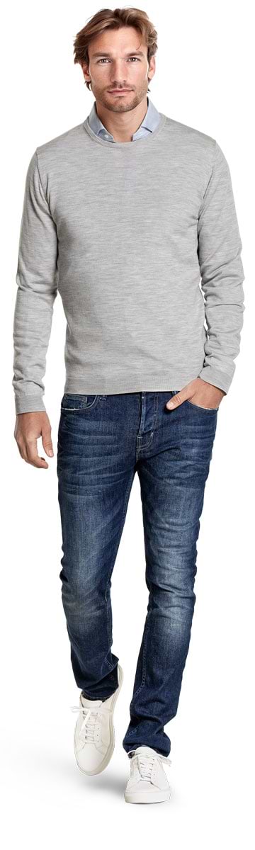 Classic Crew Limestone Grey