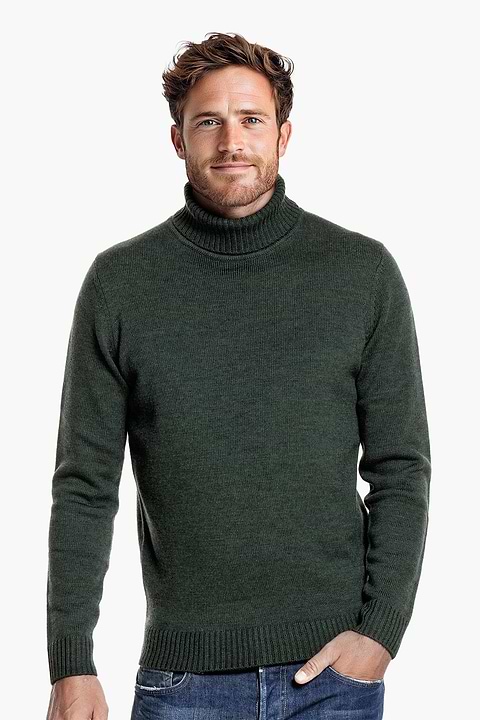 Col Neck British Green - Base Image