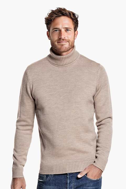Col Neck Desert Beige - Base Image