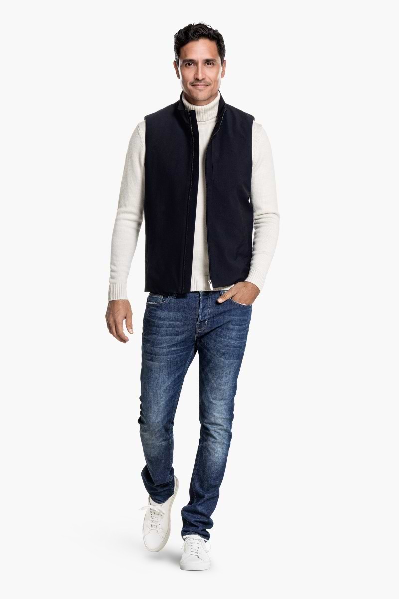 Col Neck Wool White