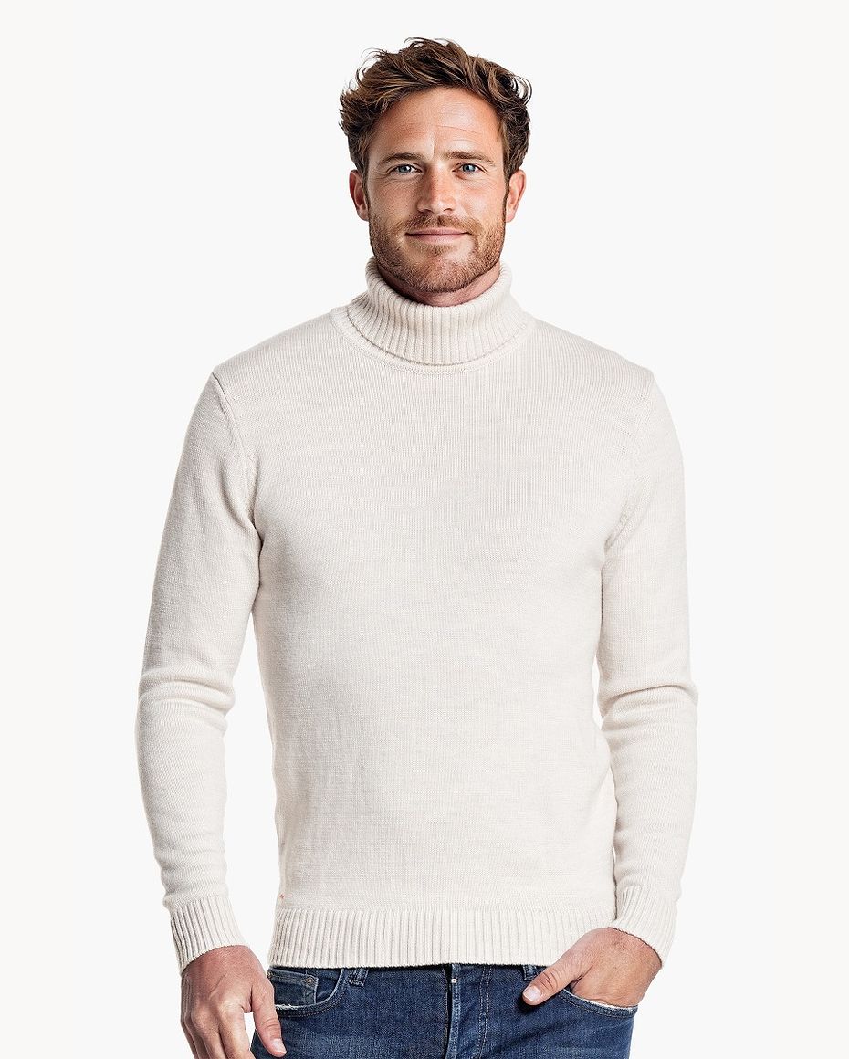 Col Neck Wool White