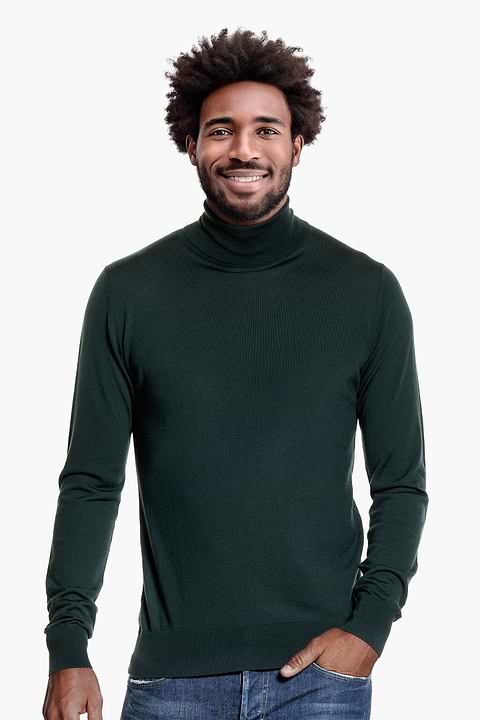 Hombre Jersey De Tweed En Mezcla De Lana En Tweed Gris Marengo | ES