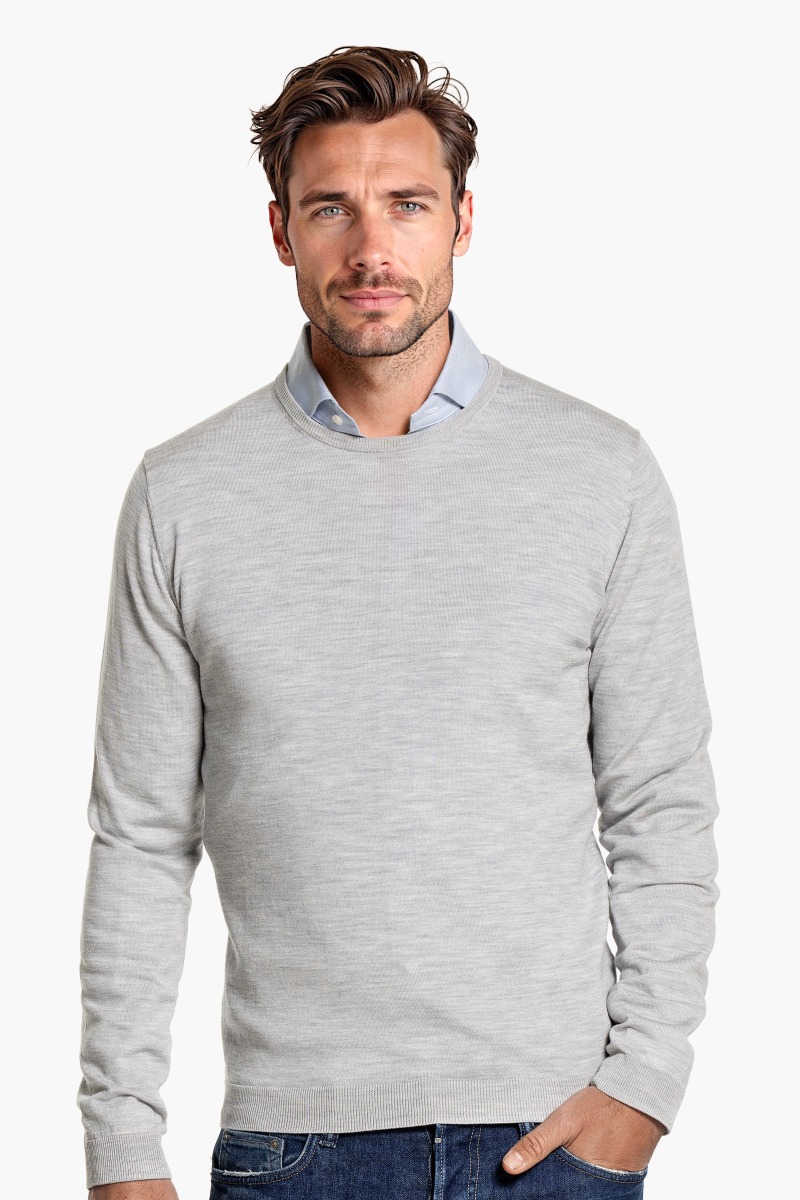 Classic Crew Extra Long Limestone Grey