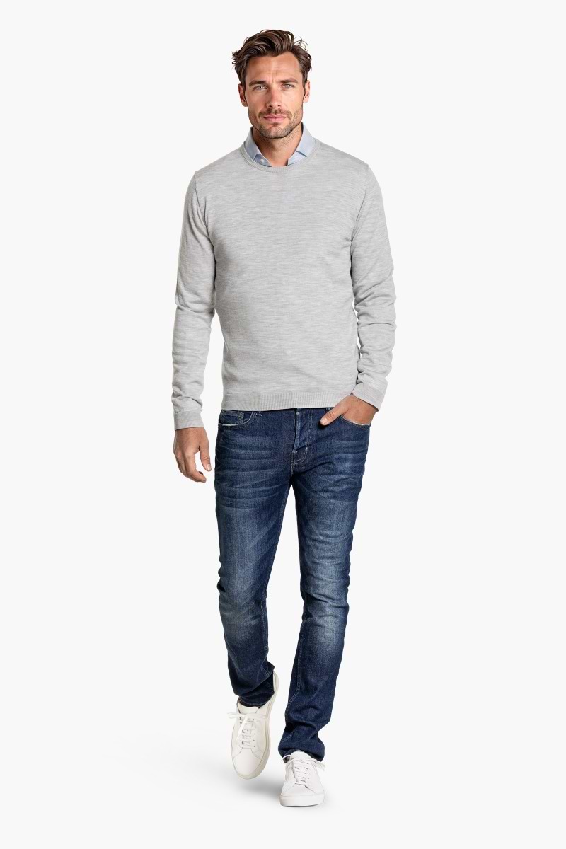 Classic Crew Extra Long Limestone Grey