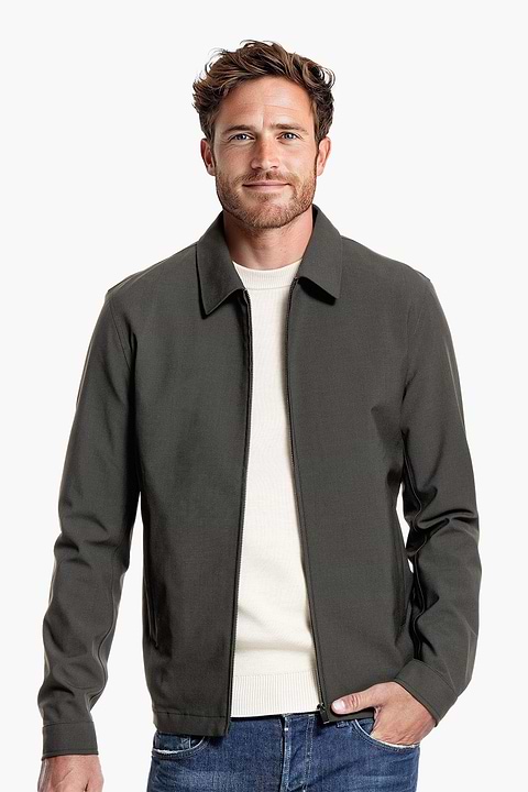 Harrington Jacket Kaki Grey - Base Image