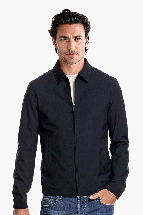 Harrington Jacket Very Dark Navy - Base Image
