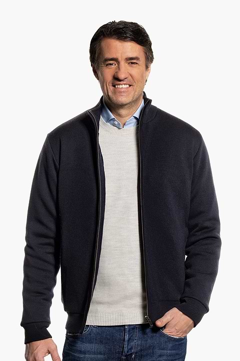 Joe Jacket Blue Grey  - Base Image