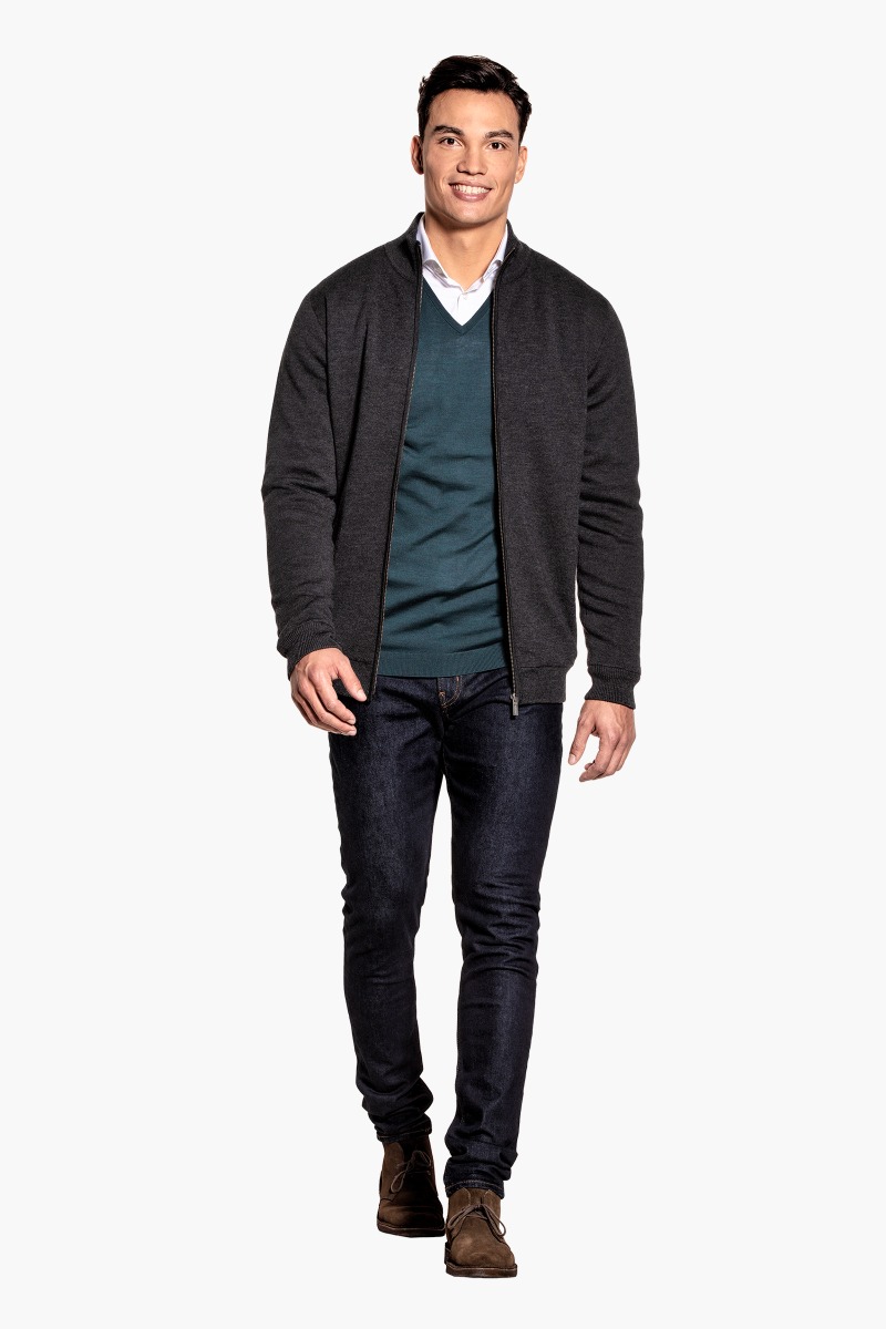 Joe Jacket Extra Long Antracite Grey