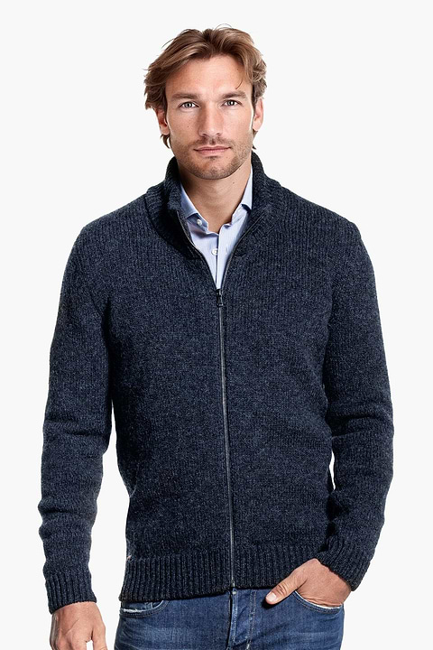 Jan Merino Vest Blauw - Base Image