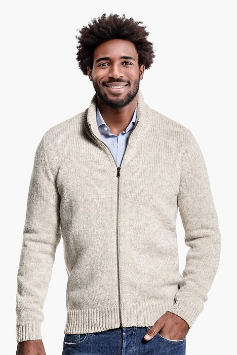 Jan Merino Vest Naturel Ongeverfd - Base Image