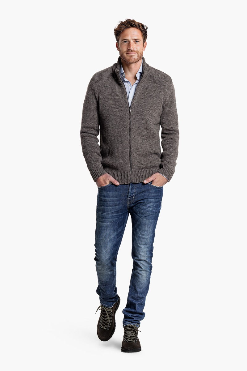 Jan Merino Vest Taupe