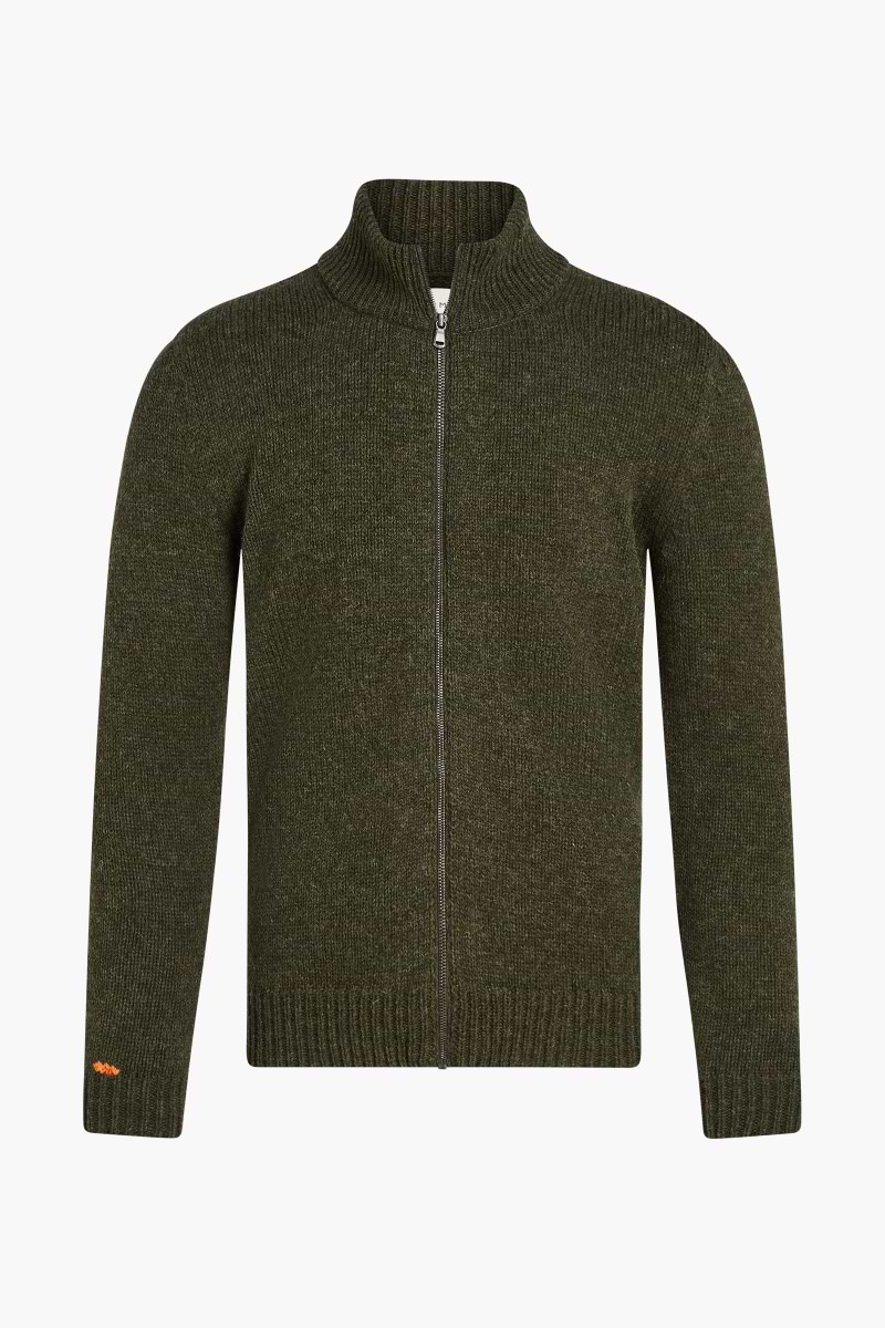 Jan Merino Vest Donkergroen