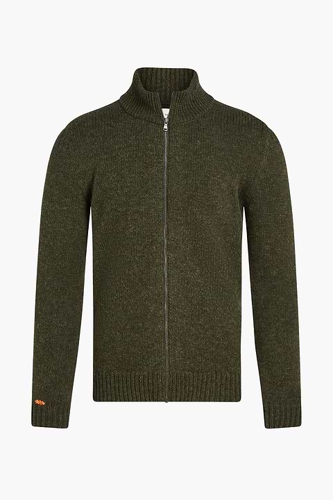 Jan Merino Vest Donkergroen - Base Image