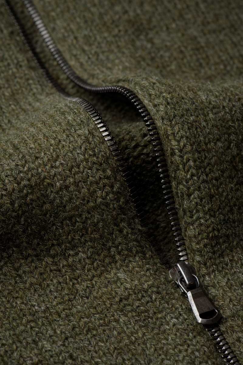 Jan Merino Vest Donkergroen